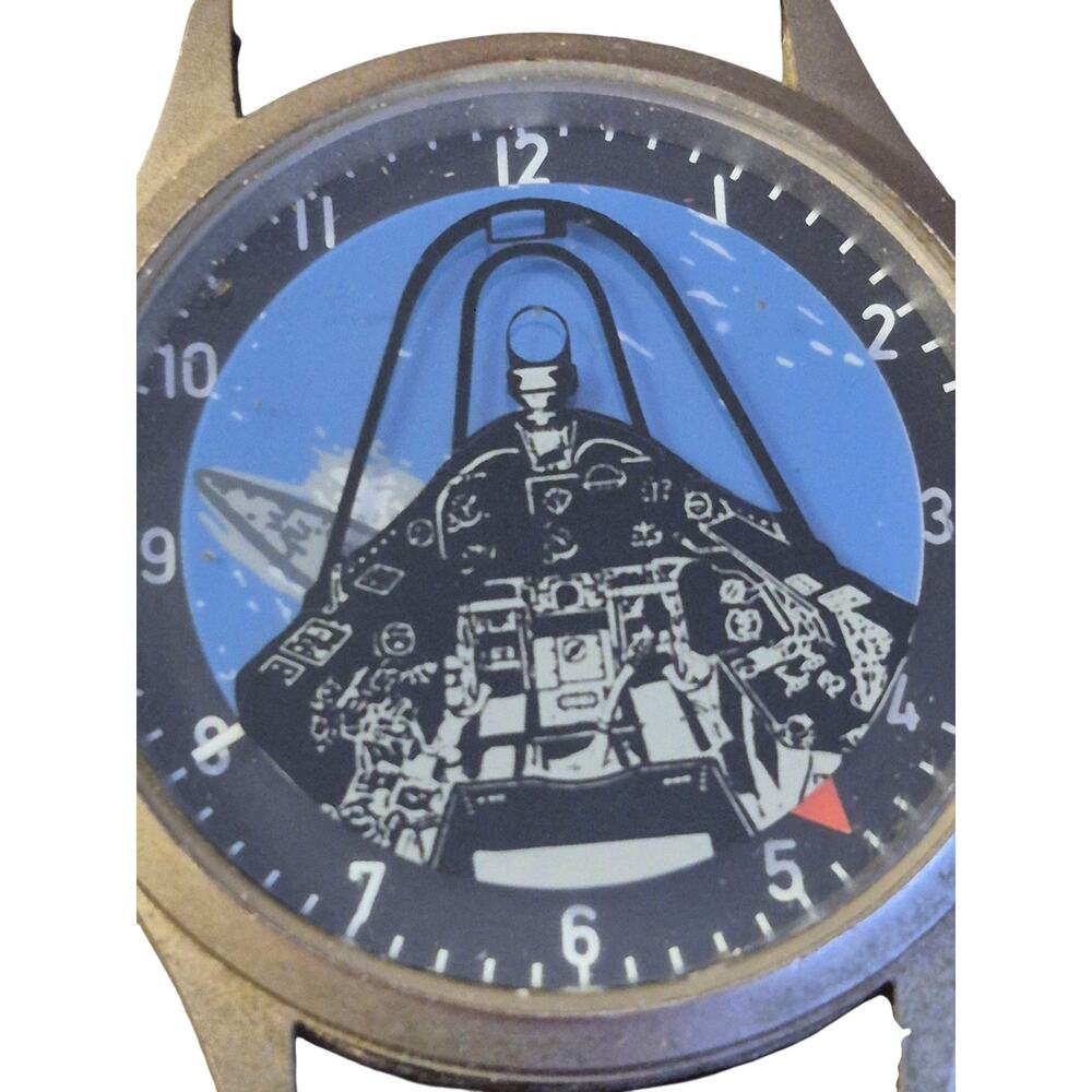 Bon Ton Dive Bomber Watch Very Rare Unusual Quartz New Battery Leather Strap